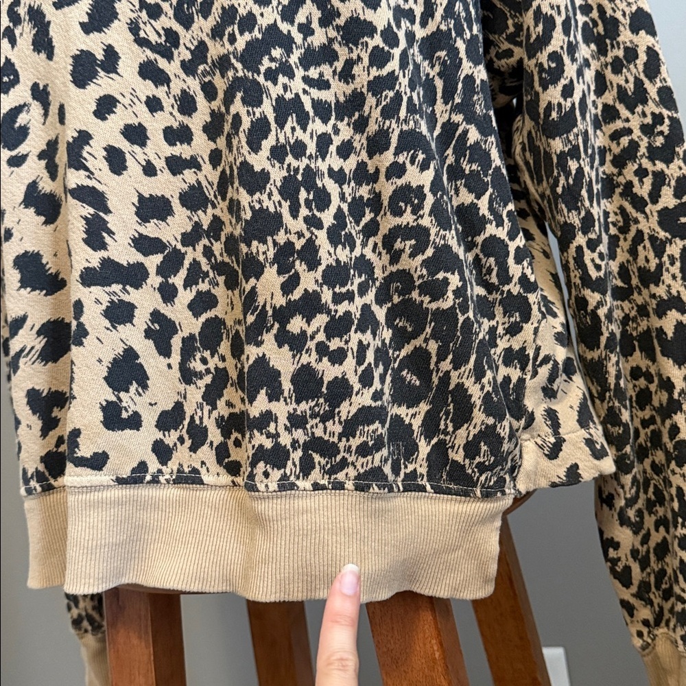 Current Elliott - Leopard Print Split Back Long S… - image 4